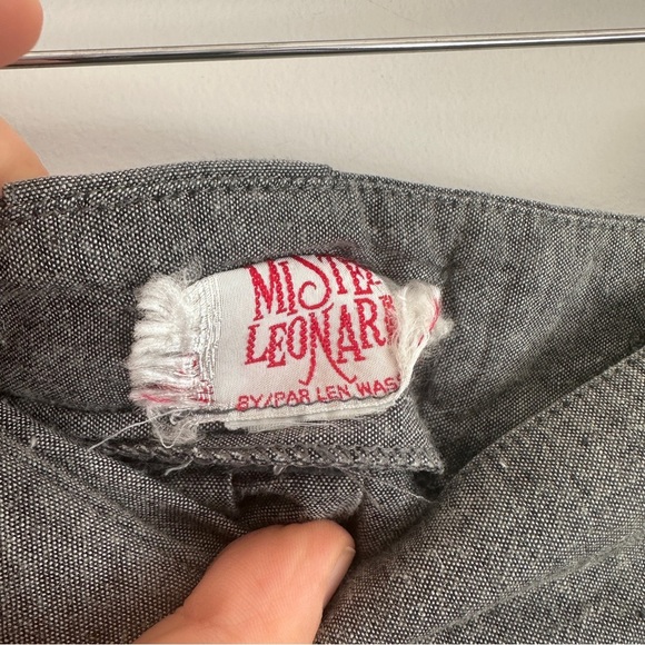 Vintage Elegant Gray Women's Cotton Skirt - Picture 5 of 9